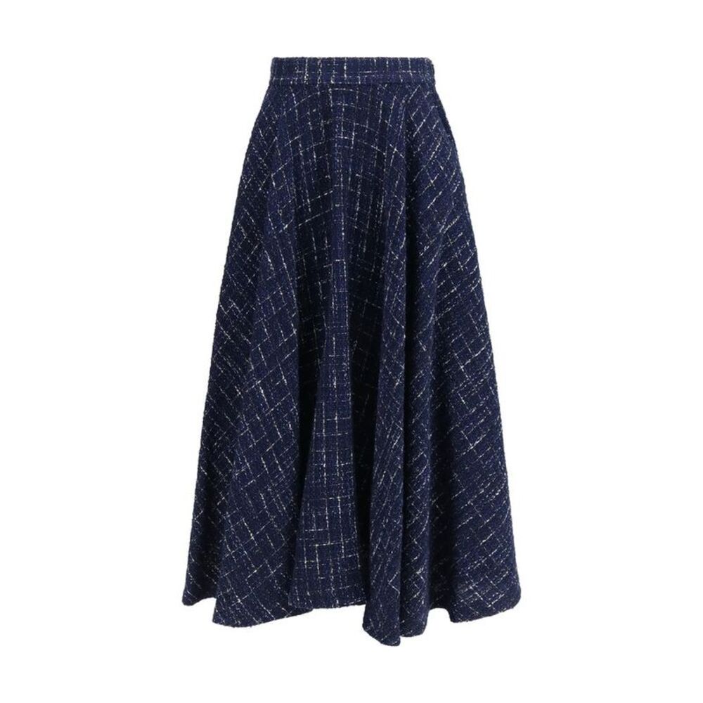 Sara Roka Blue Polyester Long Women's Skirt